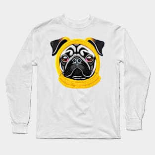 pug with hat Long Sleeve T-Shirt